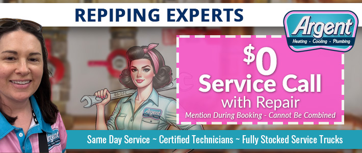 washington metro Repiping Argent Heating, Cooling & Plumbing